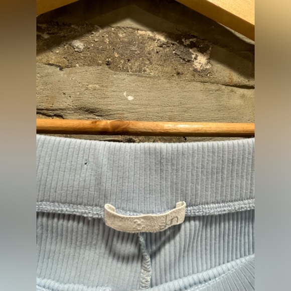 Skin ribbed wide leg lounge pants - Picture 3 of 4